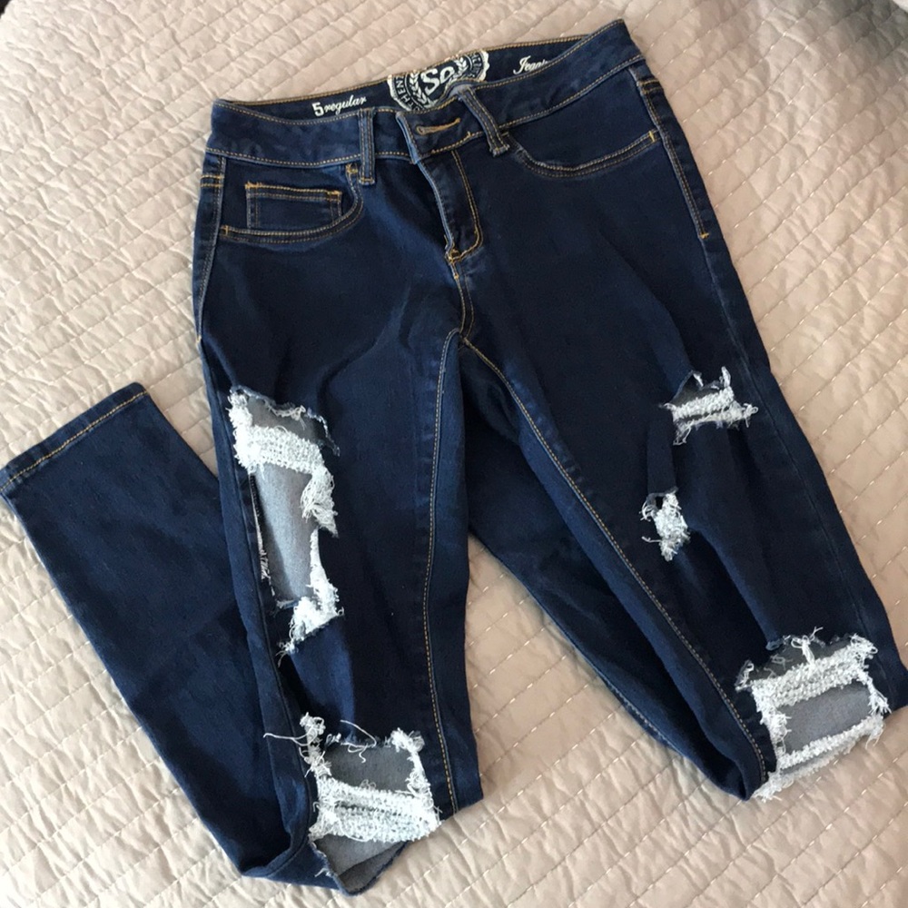 Deconstructed jeans